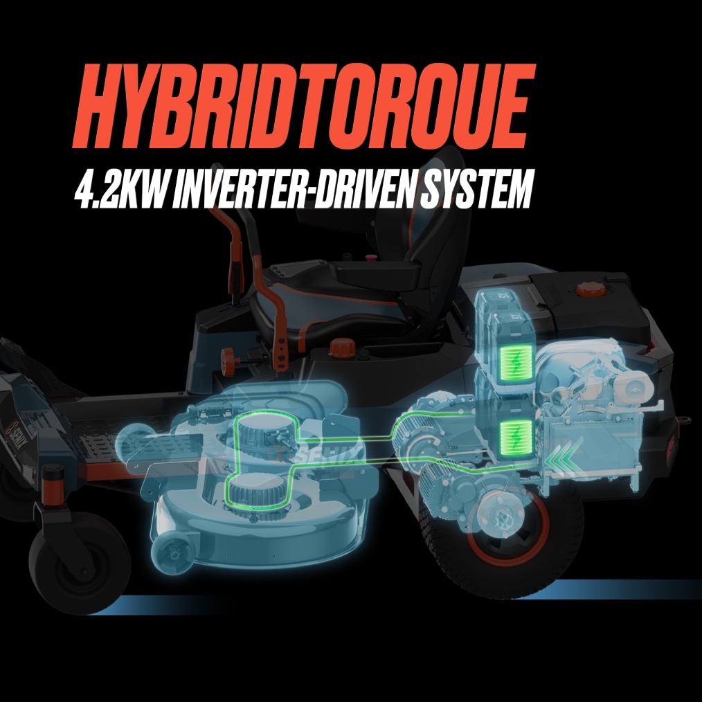 X6 60V 107cm (42″) Zero Turn HYBRID Ride On Mower