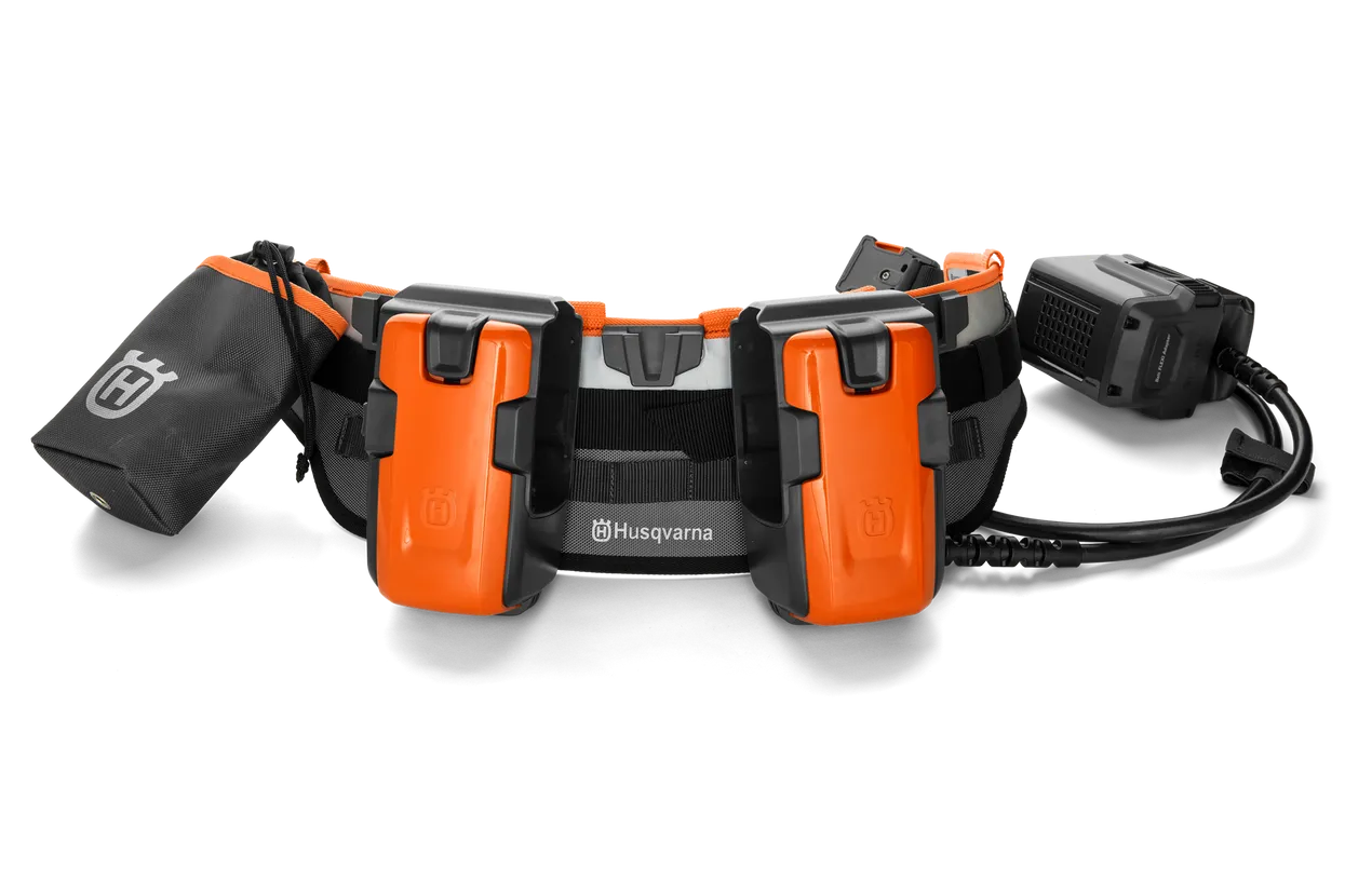Husqvarna Battery belt FLEXI – Adaptor Kit – Includes Battery Belt, 1 BLi Carrier, 1 BLi Carrier with Adaptor, Accessory Bag.