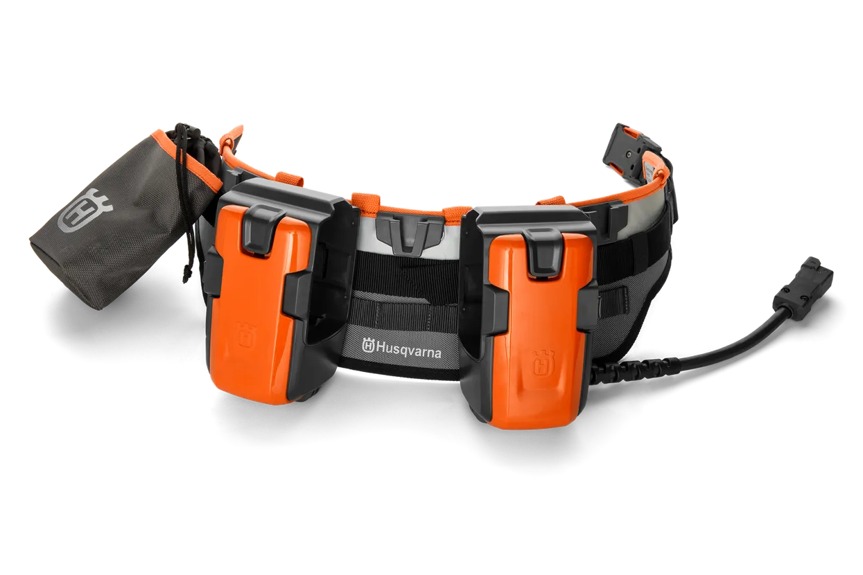 Husqvarna Battery belt FLEXI – Connector Kit – Includes Battery Belt, 1 BLi Carrier, 1 BLi Carrier with Connector, Accessory Bag.