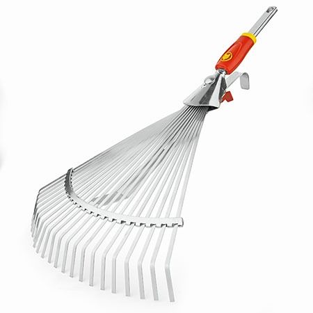 Wolf Garten UC-M ADJUSTABLE FLAT TINE STEEL LAWN RAKE