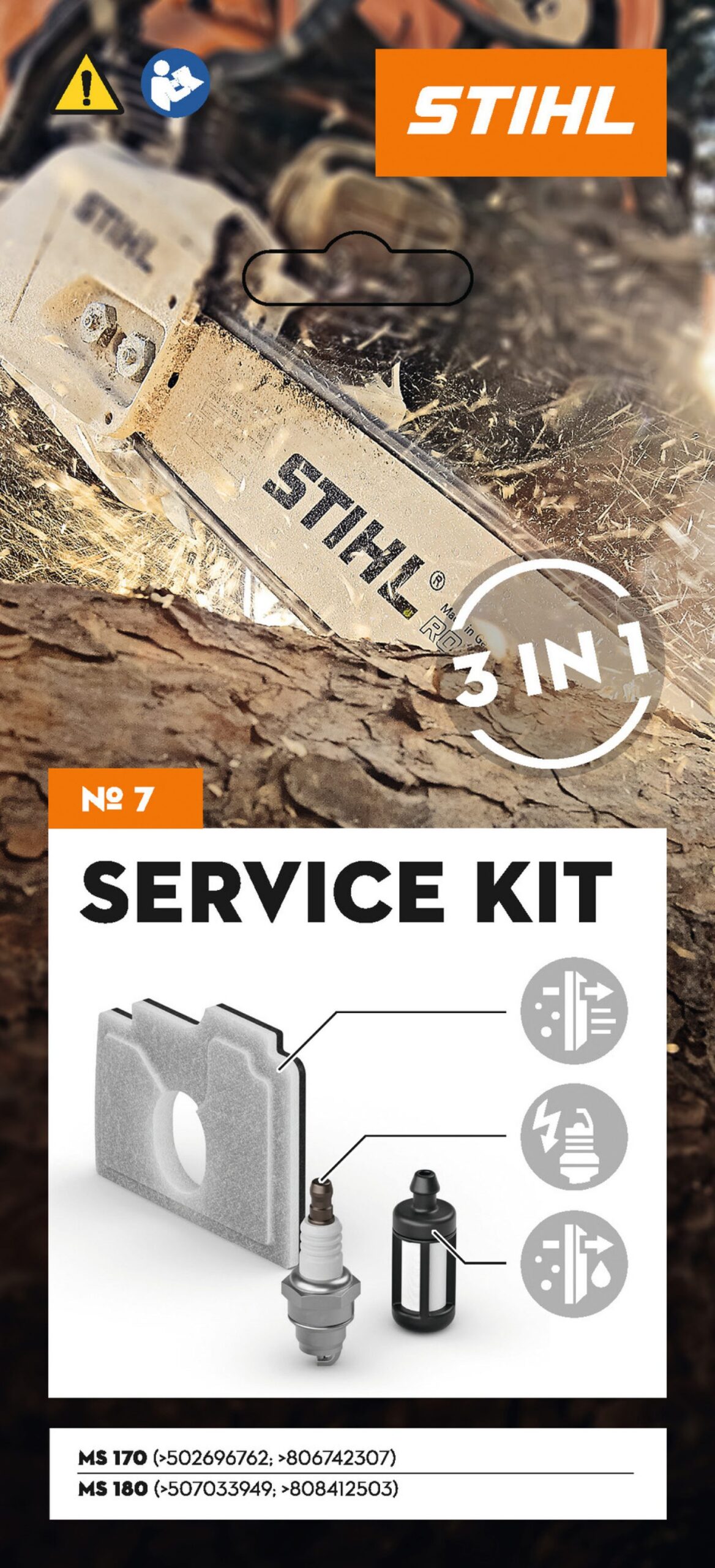 STIHL Service Kit 7: for MS 170 and MS 180, MS170, MS180