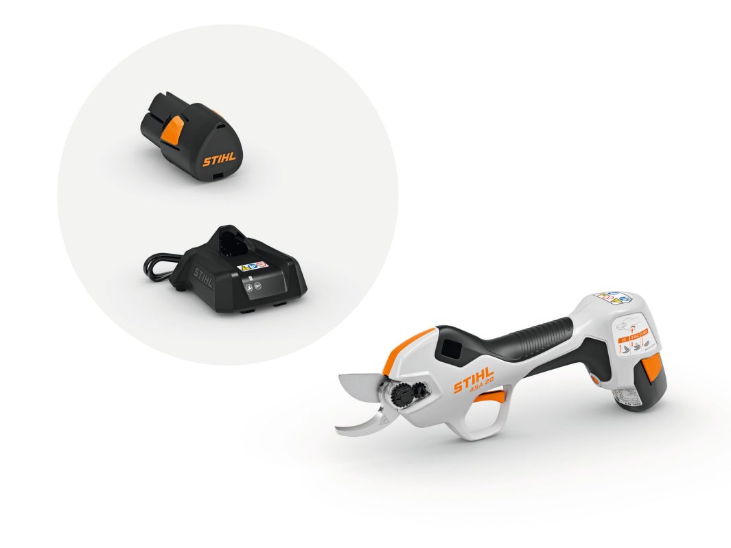 STIHL ASA 20 Battery Secateurs AS System, Kit With Battery and Charger    ASA20